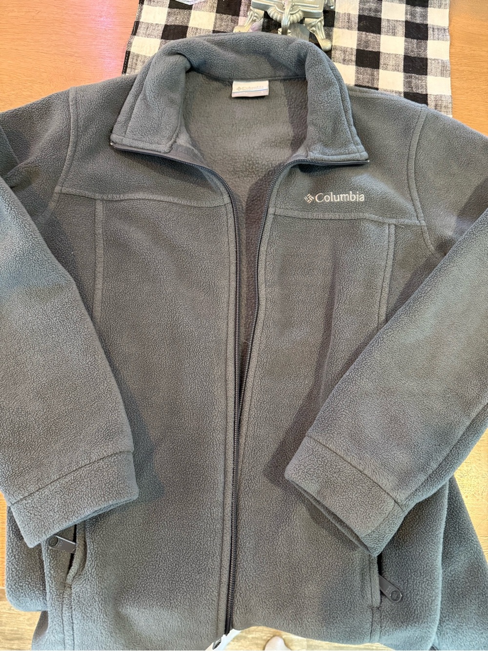 Columbia Kids Gray Full‑Zip Fleece Jacket